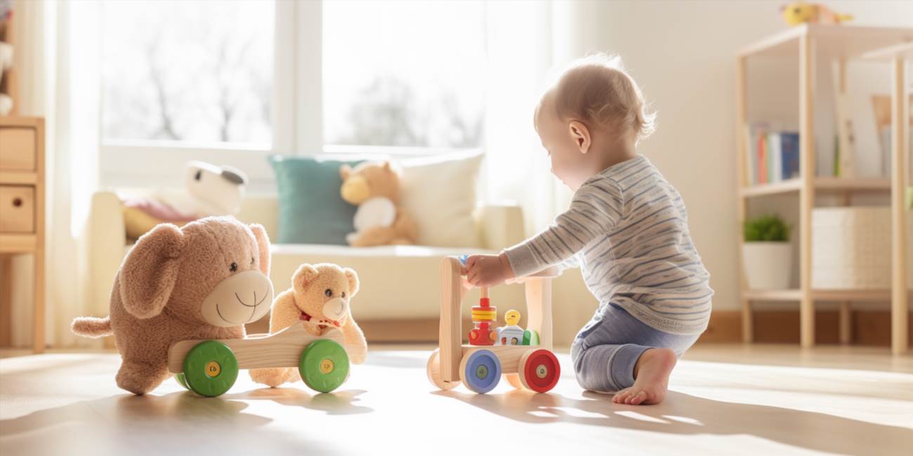 Nauka chodzenia dziecka: jak zachęcić niemowlę do raczkowania